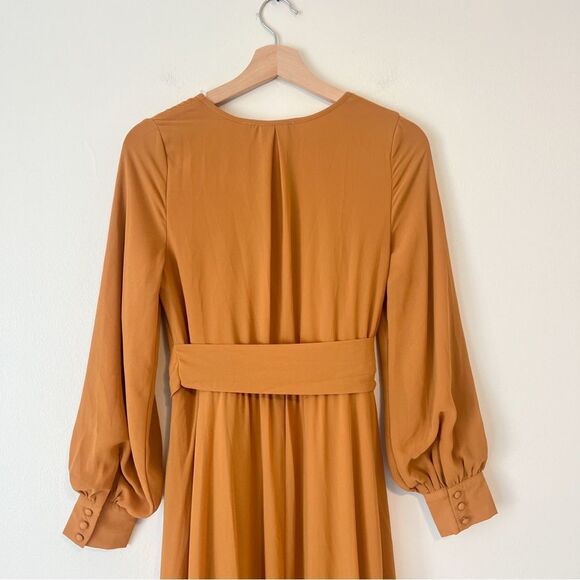 Jessakae Collection Marigold Long Maxi Dress Size Small Chiffon - Picture 7 of 10